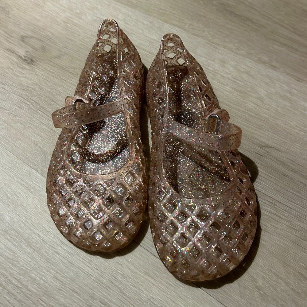 ✨💗 Sparkly Pink Jelly Sandals – Toddler Size 9 💗✨